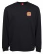 Sudadera Santa Cruz Crew Classic Dot Chest negra para hombre 