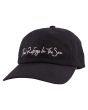 Gorra de visera curvada Salty Crew Refuge Dad Hat negra para mujer 