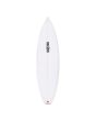 Deck Tabla de Surf JS Monsta PU 5'10 con cola squash sistema FCS II 3-Fin Blanca 27,7 Litros