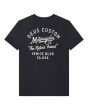 Camiseta Deus Ex Machina Camber negra para hombre vista trasera