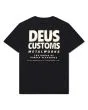 Camiseta de manga corta Deus Chromium Negra para hombre posterior