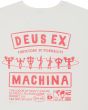 Camiseta de manga larga Deus Ex Machina Kumbaya Blanco Vintage para hombre serigrafía trasera