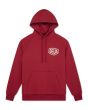 Sudadera Deus Ex Machina Milano Address Hoodie Roja para hombre frontal