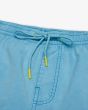 Bañador elástico Deus Sandbar Acid Short 16in Azul Océano para hombre cordón de ajuste