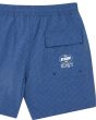 Bañador Deus Ex Machina Service Mesh Swim Short Mechanic Blue para hombre bolsillo trasero con serigrafía