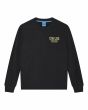 Camiseta de manga larga Deus Ex Machina Twin Negra para hombre