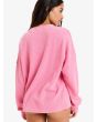 Mujer con jersey Roxy Eastside Midweight Rosa posterior