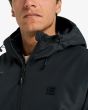 Hombre con Chaqueta Reversible Billabong Transport Revo 10K Jacket Negra cuello