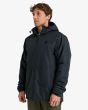Hombre con Chaqueta Reversible Billabong Transport Revo 10K Jacket Negra lateral