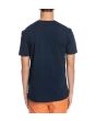 Camiseta de Manga Corta Quiksilver Edges Run para hombre azul marino Posterior