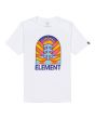 Camiseta de manga corta Element Adonis blanca para niño