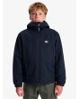 Niño con cazadora impermeable con capucha Quiksilver Youth Overcast 3K Warm Negra