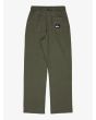 Pantalón con cintura elástica Quiksilver Taxer Pant verde para niño 8-16 años posterior