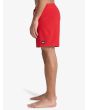 Hombre con Bañador Quiksilver Surfsilk Kaimana 16 Salsa rojo lateral