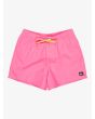 Short de natación Quiksilver Everyday Solid Volley 15in Rosa Pink Lemonade  para hombre