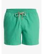 Quiksilver bañador Everyday Solid Volley 15 Leprechaun para hombre cintura elástica con cordón