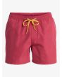 Quiksilver bañador Everyday Solid Volley 15 Burnt Russet para hombre cintura elástica con cordón