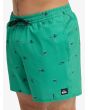 Hombre con Bañador Quiksilver Stretch Printed Volley 16 Leprechaun Spaced Out cintura elástica