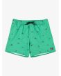 Short de natación Quiksilver Stretch Printed Volley 16 Verde con estampado surfista para hombre