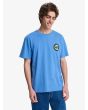Hombre con Quiksilver camiseta EV Duality azul Riviera frontal