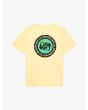 Camiseta de manga corta Quiksilver EV Duality amarillo Straw para hombre posterior