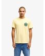 Hombre con Camiseta de manga corta Quiksilver EV Duality amarillo Straw frontal
