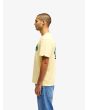 Hombre con Camiseta de manga corta Quiksilver EV Duality amarillo Straw lateral