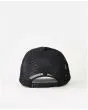 Gorra estilo camionero Rip Curl Essentials Foil Trucker negra para mujer Posterior