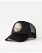 Gorra estilo camionero Rip Curl Essentials Foil Trucker negra para mujer 