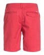 Bermudas tipo chino Quiksilver Everyday 20" Rojos para hombre posterior