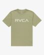 Camiseta orgánica de manga corta RVCA Big RVCA Oil Green para hombre