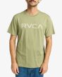 Hombre con camiseta de manga corta RVCA Big RVCA Verde