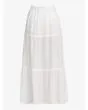 Falda larga veraniega Roxy Beachside Blanca para mujer