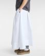 Mujer con Falda Larga Vans Francesca Full Skirt Blanca bolsillo