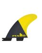 Quilla para tabla de surf FCS II AM PC L Yellow Tri-Quad Fins Amarillas