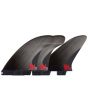 Quillas para tabla de surf FCS II H4 M Smoke Tri Fins large tres
