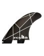 Quillas para tabla de surf FCS II Kolohe Andino PC Tri Fins Talla M Color White-Grey
