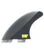Quillas FCS II Mick Fanning Pro Tri Fins Medium – Performance Glass color Black/Acid posterior