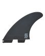 Quillas Thruster FCS II Yago Dora Performance Core color negro y azul Talla L posterior