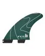 Tri-Fins FCS II Yago Dora PC Medium Green Black quilla central