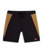 Boardshort Florence Cordura Airtex Negro-Marrón para hombre