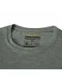Florence Marine X camiseta Airtex manga larga verde oscuro jaspeado para hombre bucle para colgar