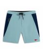Boardshort Florence Marine X Cordura Airtex 18.5'' azul celeste con paneles laterales azul marino para hombre