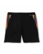Boardshort Florence Pro Hawaii 17.5'' en negro con bandera hawaiana en los laterales para hombre posterior