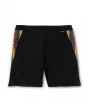 Boardshort Florence Pro Hawaii 17.5'' en negro con bandera hawaiana en los laterales para hombre posterior