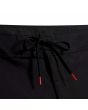 Florence Standard Issue V2 boardshort negro y gris para hombre cordón cintura fija