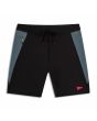 Florence Standard Issue V2 boardshort negro y gris para hombre