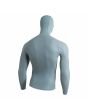 Licra de protección solar de manga larga y con capucha Florence Marine X Windshield Rashguard Azul para hombre posterior