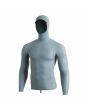 Licra de protección solar de manga larga y con capucha Florence Marine X Windshield Rashguard Azul para hombre