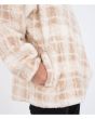 Mujer con Forro polar Hurley Laneway High Pile Pearl Ivory bolsillo